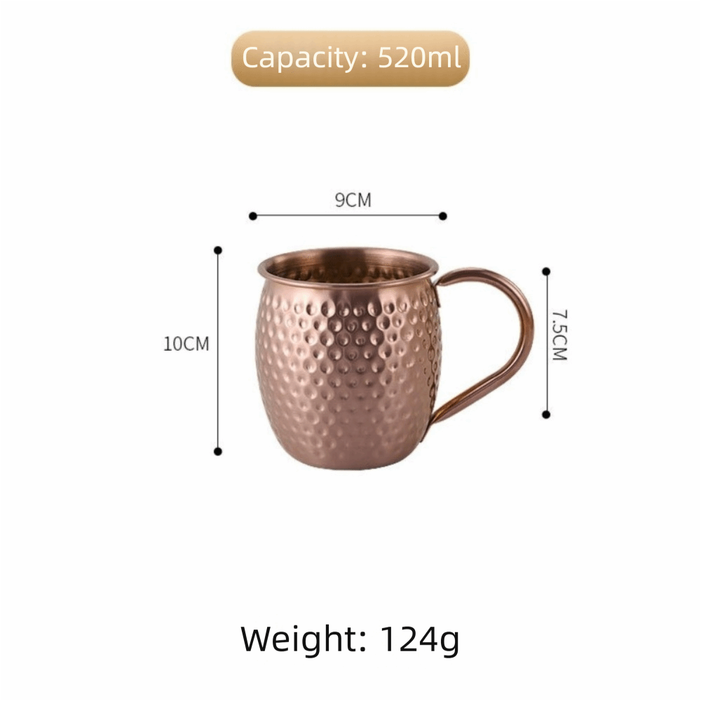 Wine Bottle Size - 크리에이티브 520ml 모스크바 뮬 머그 녹