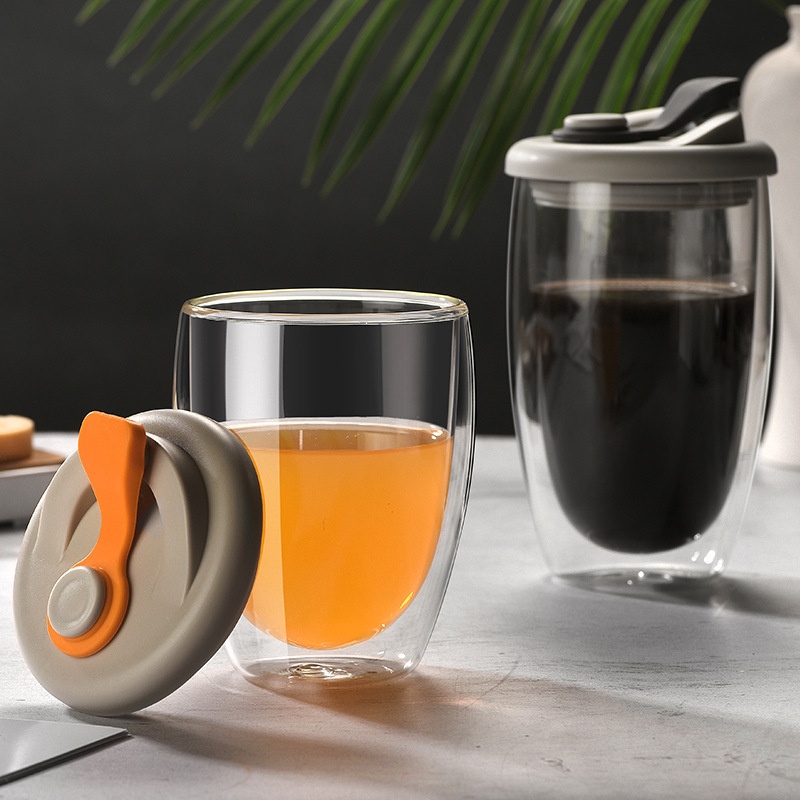 Beer Flight Set - 내열 이중 벽 유리 컵 세트,