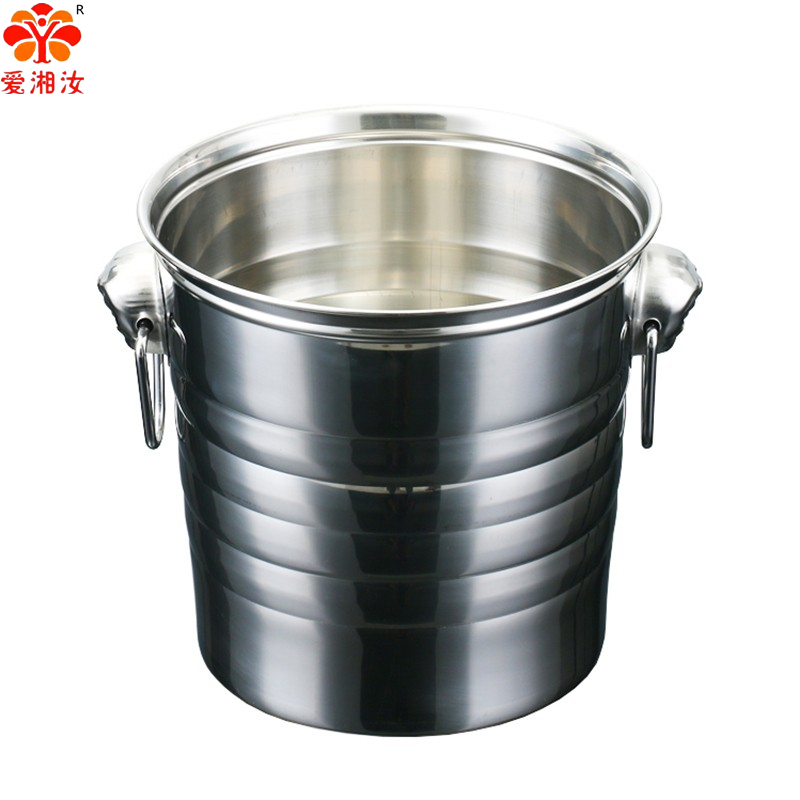 Ice Bucket Silver - Aixiangru 스테인레스 스틸 얼음 양동이 3L/5L/7L