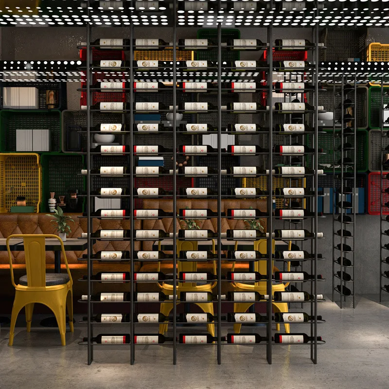 Wine Bottle Size - 병 선반 와인 랙 메탈릭 호텔