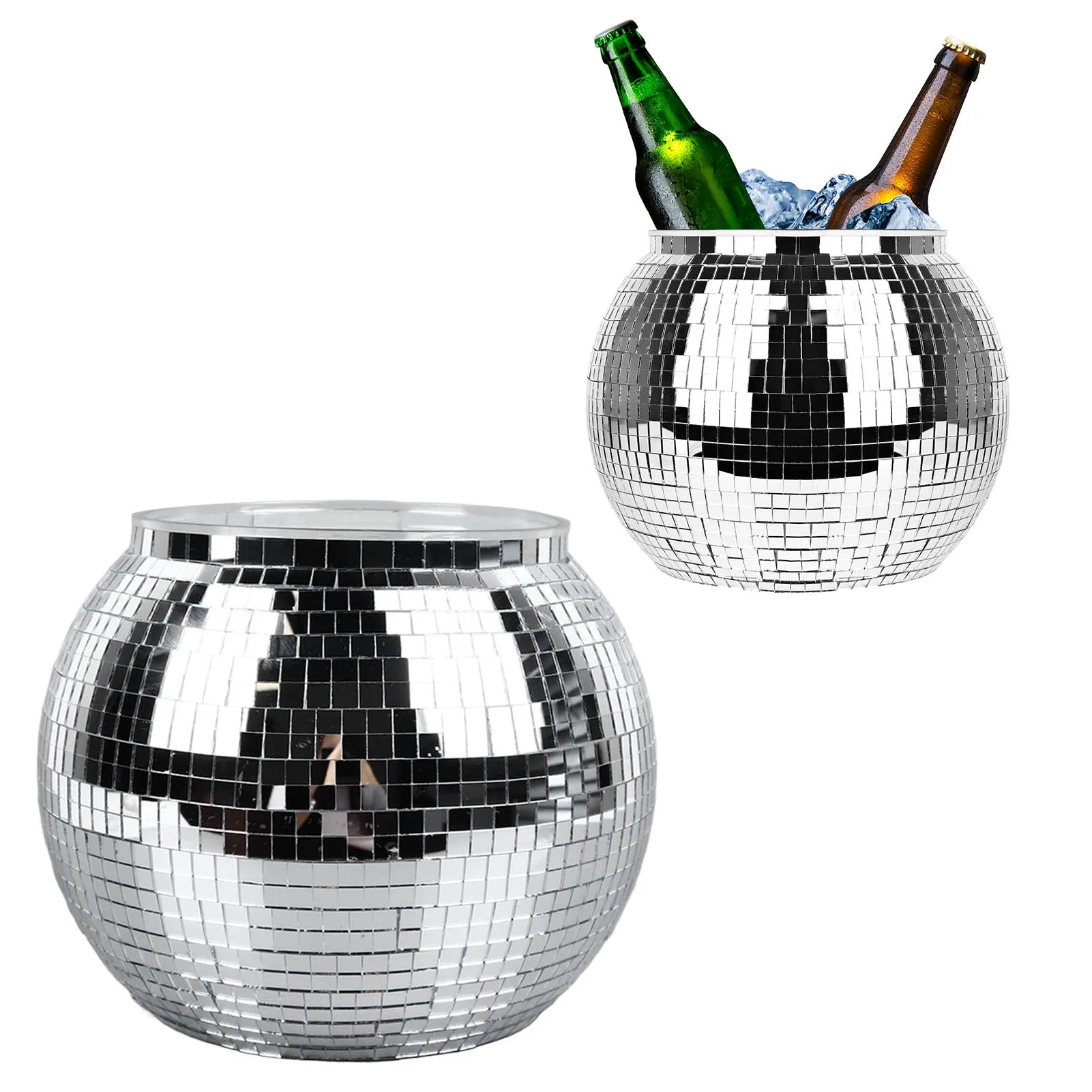 Ice Bucket Silver - 디스코 볼 얼음 양동이 맥주 칵테일