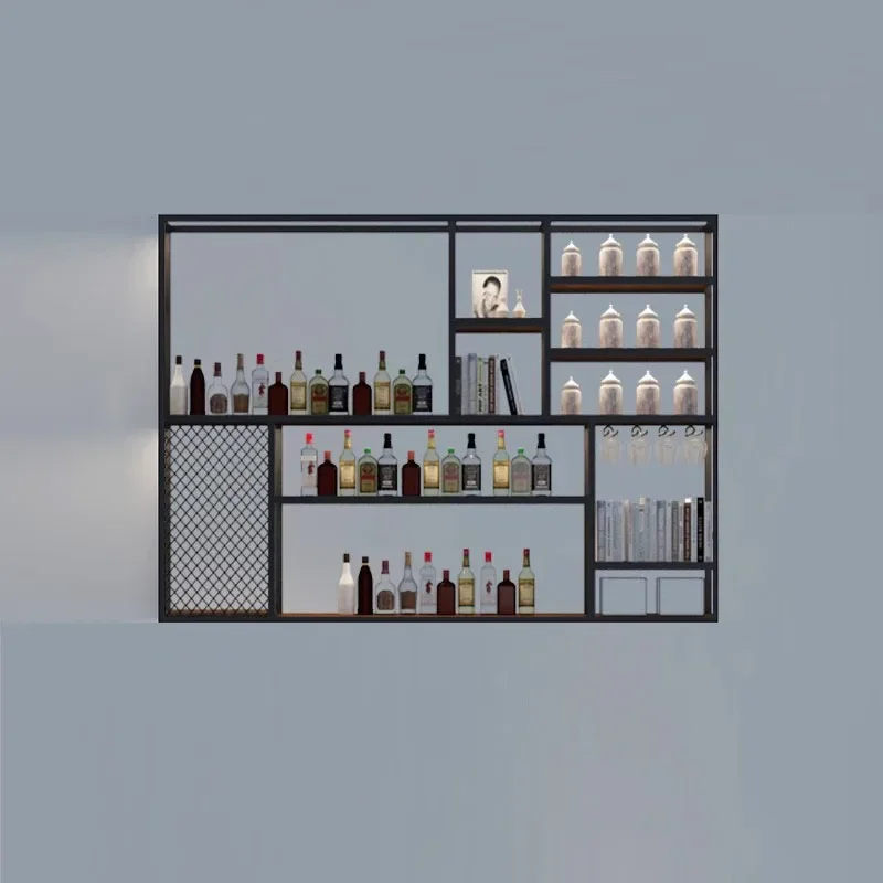Wine Bottle Size - 뷔페 수납 살롱 와인 캐비닛 진열대