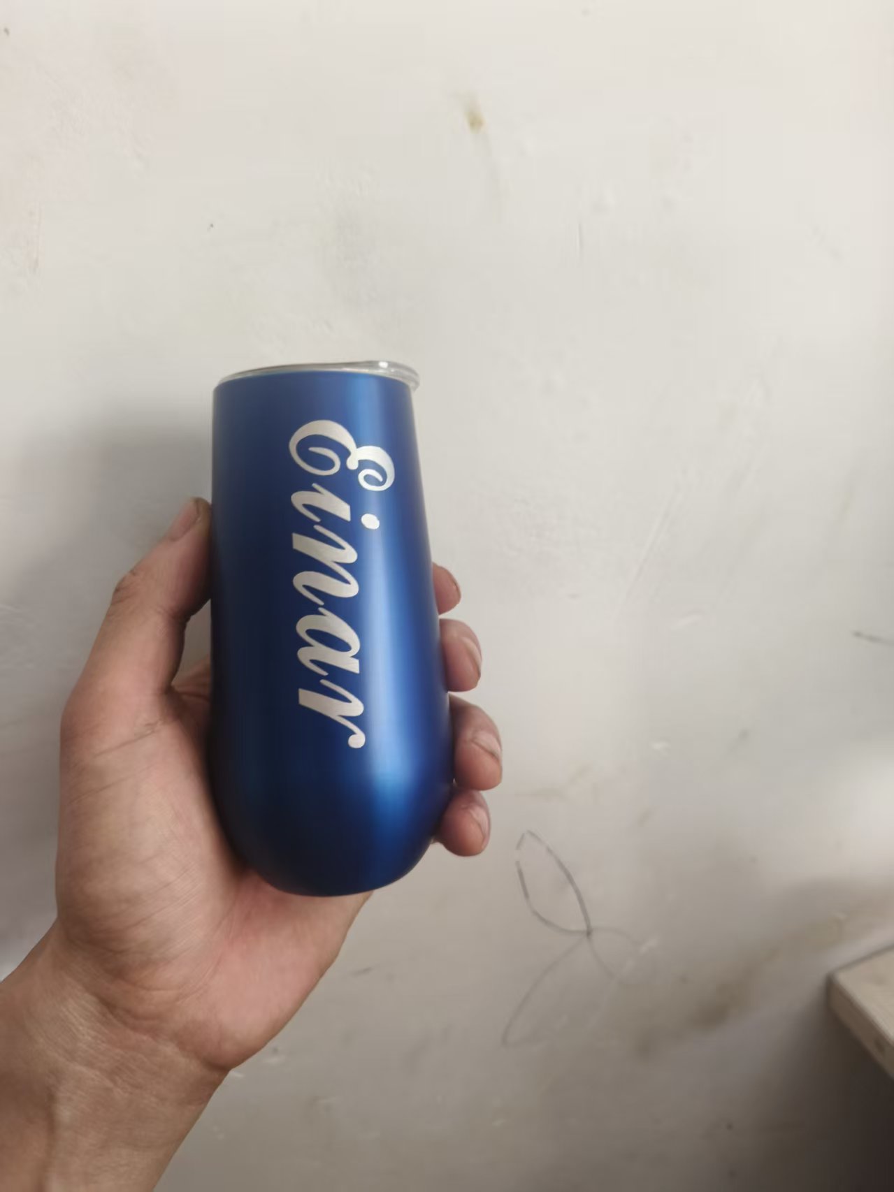 Wine Beer Name - 맞춤형 웨딩 이름 6온스 스테인리스 스틸