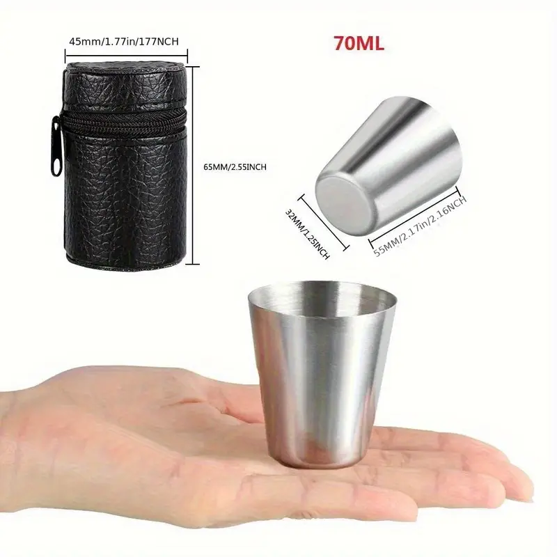 스테인레스 스틸 4피스 30/70ml 소형 와인잔, 미 - Beer Flight Set 리뷰 및 가격
