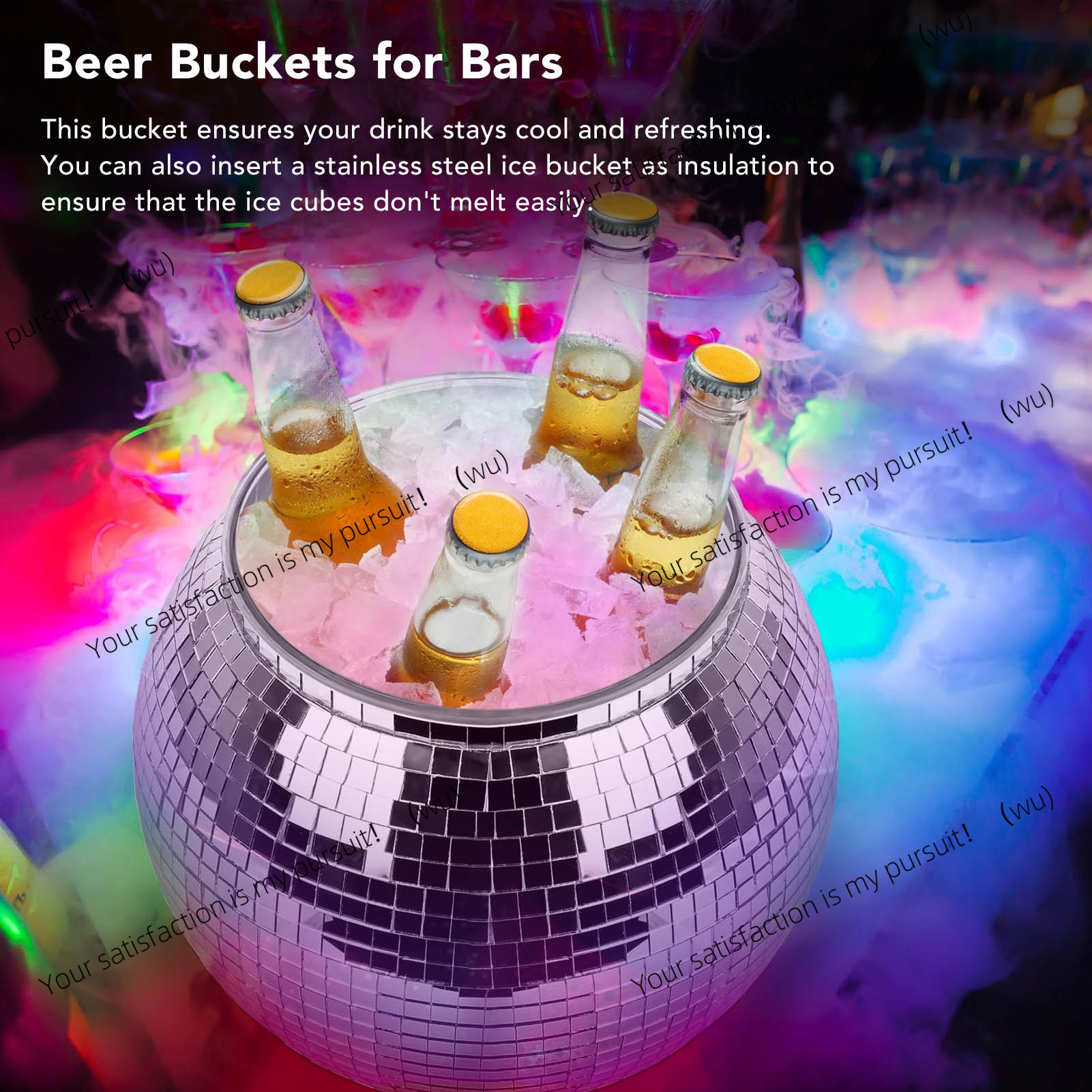 대용량 플라스틱 아이스 버킷, 파티 음료 버킷, 맥주  - Ice Bucket Silver 리뷰 및 가격