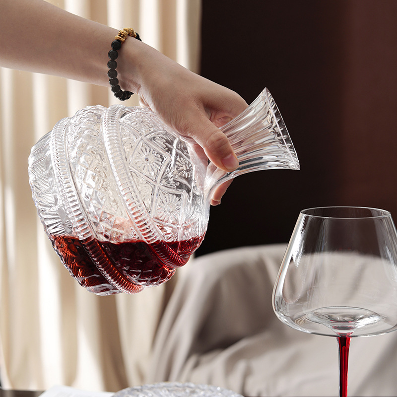 DEOUNY 유럽 스타 다이아몬드 회전 와인 디캔터,  - Wine Beer The Whiskey 리뷰 및 가격