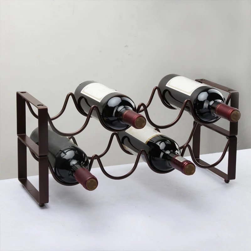 북유럽 스타일의 창의적인 레드 와인 거꾸로 놓는 철제  - Wine Bottle Size 리뷰 및 가격