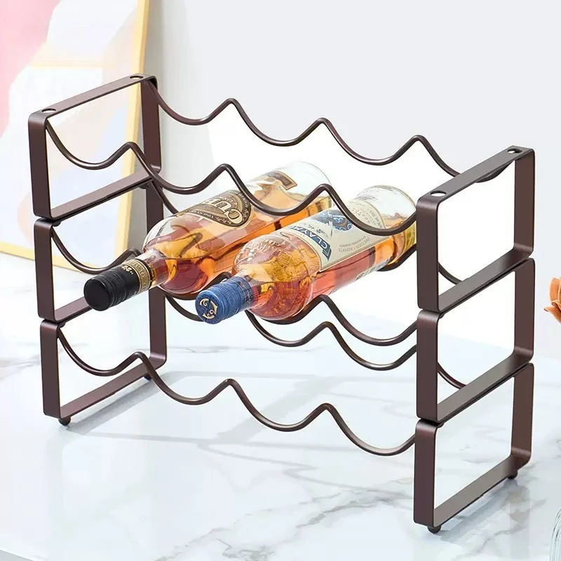 북유럽 스타일의 창의적인 레드 와인 거꾸로 놓는 철제  - Wine Bottle Size 리뷰 및 가격