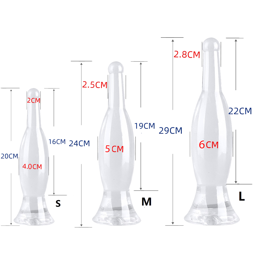 크리스탈 와인 병 모양의 부드러운 TPE 재질의 항문  - Wine Bottle Size 리뷰 및 가격