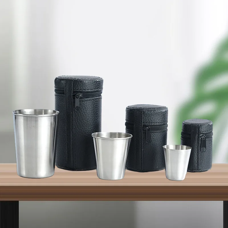 4PCs 야외 실용 여행용 스테인레스 스틸 컵 미니 세 - Beer Flight Set 리뷰 및 가격
