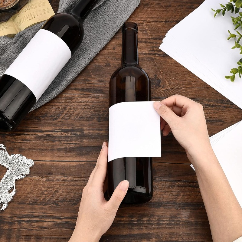 20 시트/100pcs 빈 와인 라벨 2 크기 매트 화 - Wine Bottle Size 리뷰 및 가격
