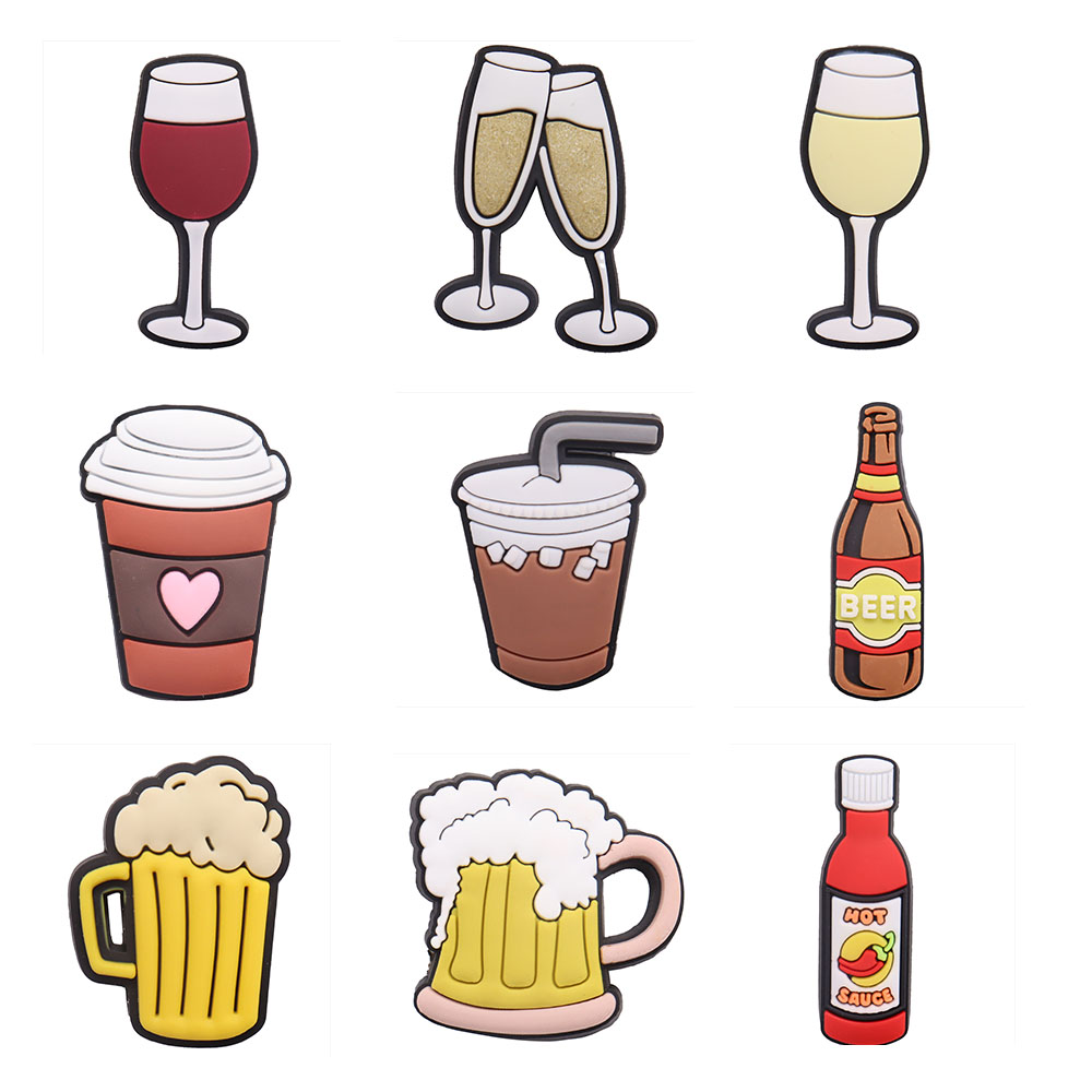 단일 판매 1pcs PVC 음료 와인 맥주 구두 매력  - Beer Wine Hobby 리뷰 및 가격