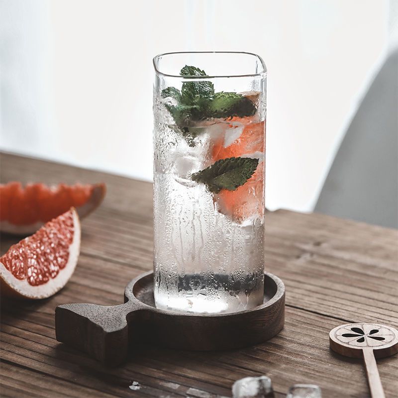 1PCS 크리 에이 티브 스퀘어 유리 투명 차가운 음료 - Wine Bottle Size 리뷰 및 가격