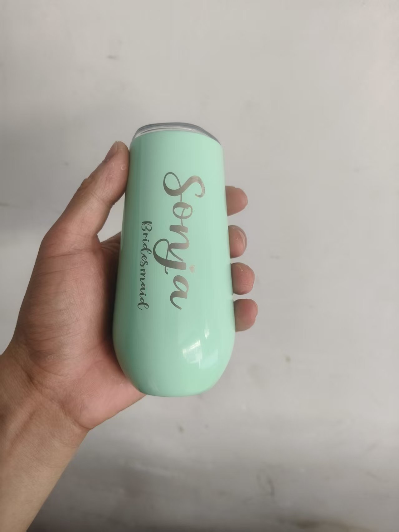 맞춤형 웨딩 이름 6온스 스테인리스 스틸 보온병 샴페인 - Wine Beer Name 리뷰 및 가격